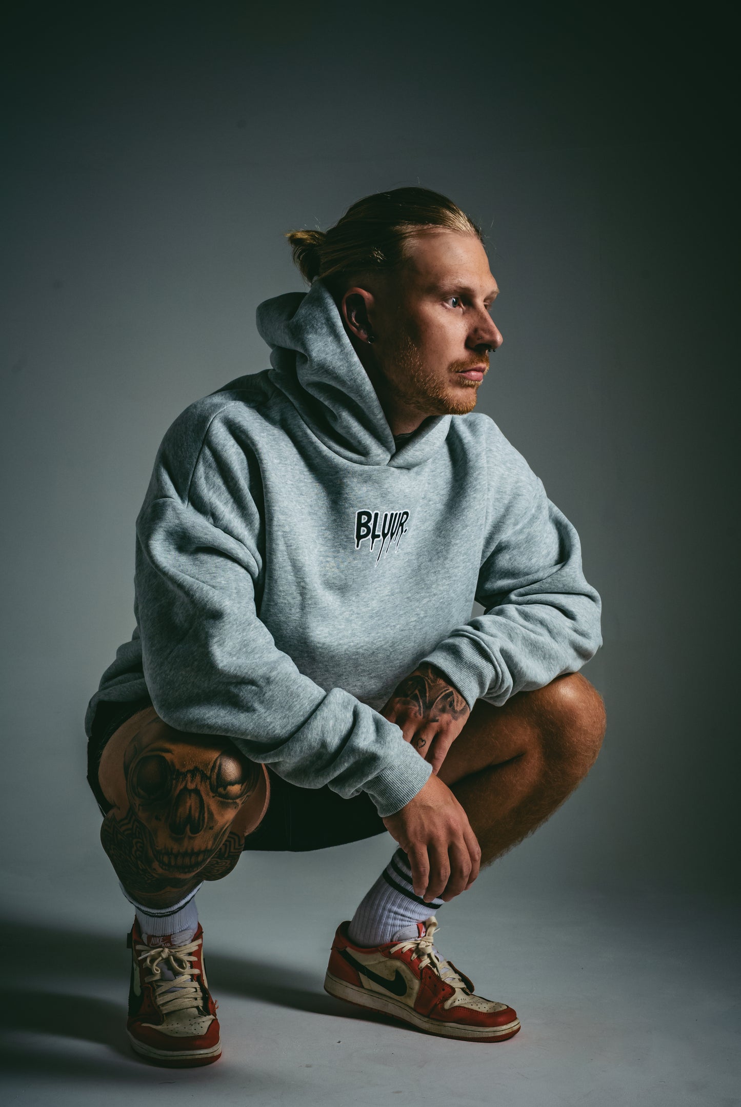 Grey flower of life hoodie