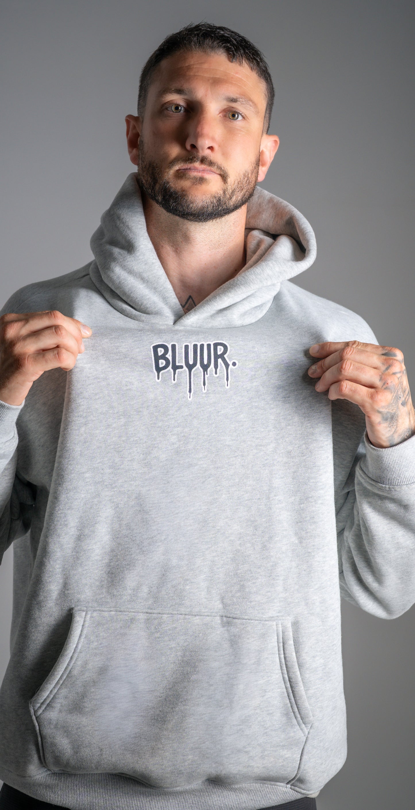 Grey flower of life hoodie