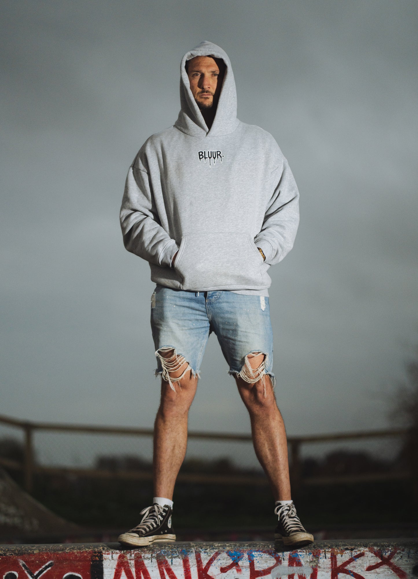 Grey flower of life hoodie